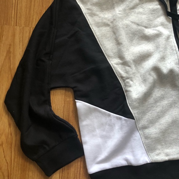 NWT PINK Everyday Lounge Full Zip Colorblock Hoodie XL - Picture 9 of 12